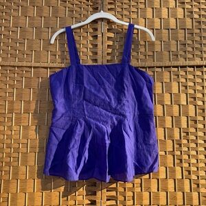 Banana Republic "Midnight" Purple Pleated Camisole Women's Size 6 NWT